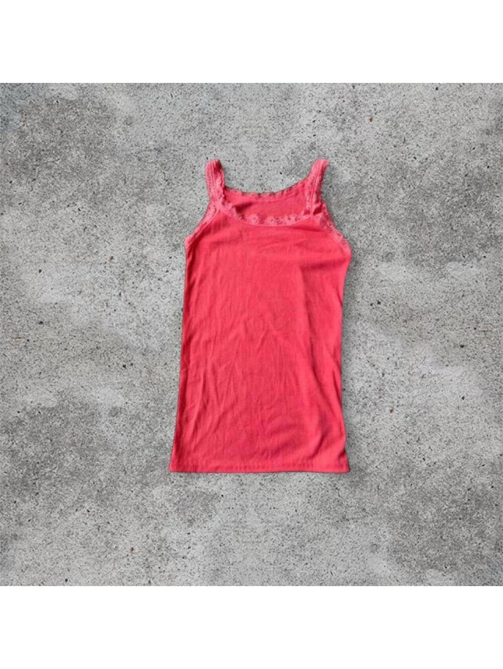 coral lace cami